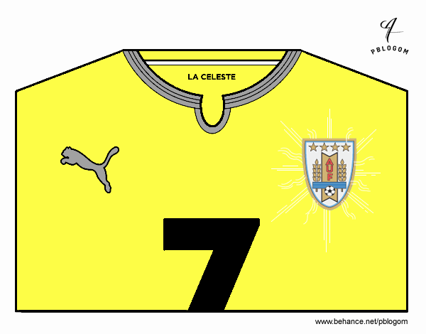 Samarreta del mundial de futbol 2014 de l'Uruguai