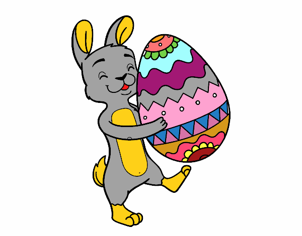 Conillet amb ou de Pasqua enorme