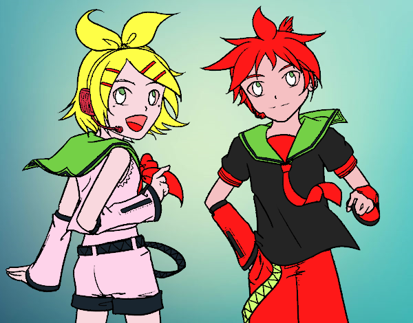 Rin y Len Kagamine Vocaloid