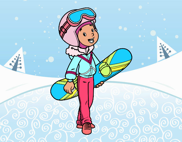nena ,xula  i  esquiadora