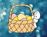Cistella amb ou de Pasqua