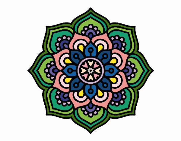 Mandala flor de la concentració