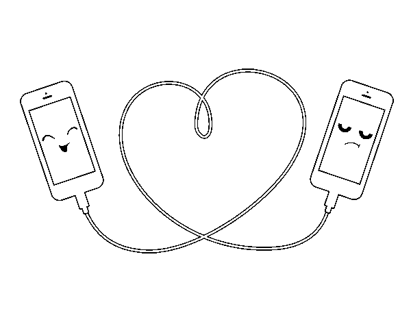 Dibuix de Amor mòbil per Pintar on-line