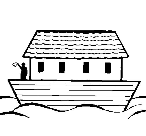 Dibuix de Arca de Noe per Pintar on-line