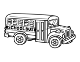 Dibuix de Autobús escolar americà per pintar
