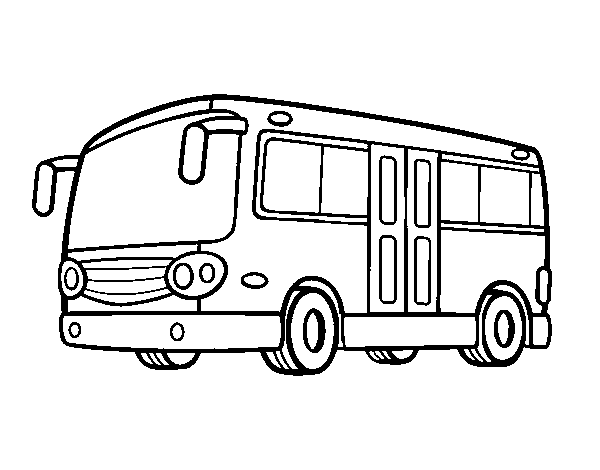 Dibuix de Autocar per Pintar on-line