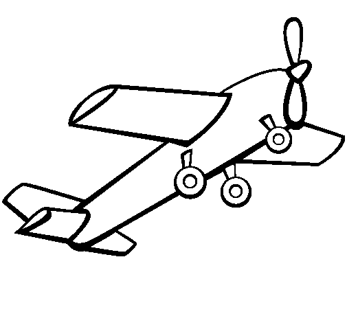 Dibuix de Avió de joguina per Pintar on-line