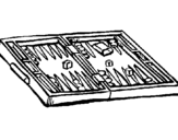 Dibuix de Backgammon per pintar