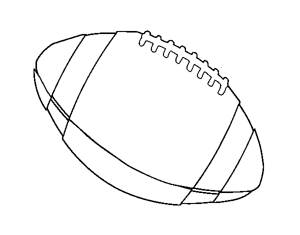 Dibuix de Baló de futbol americà per Pintar on-line
