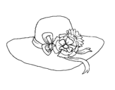 Dibuix de Barret amb flors per pintar