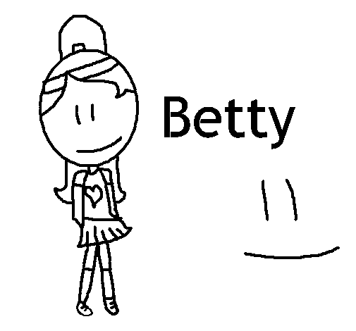 Dibuix de Betty per Pintar on-line