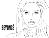 Dibuix de Beyoncé I am Sasha Fierce per pintar