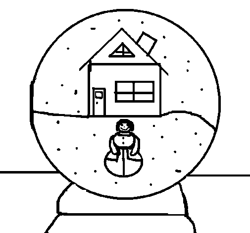 Dibuix de Bola de neu per Pintar on-line