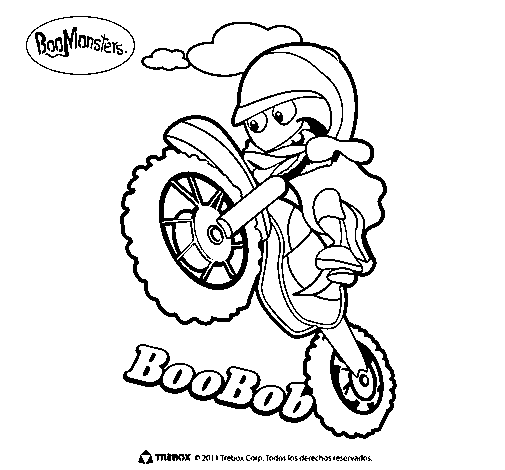 Dibuix de BooBob per Pintar on-line