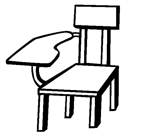 Dibuix de Cadira escolar per Pintar on-line