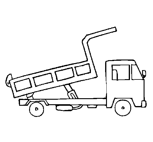 Dibuix de Camió de càrrega per Pintar on-line