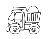 Dibuix de Camió de transport per pintar