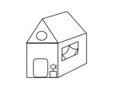 Dibujo de Casa amb estrella