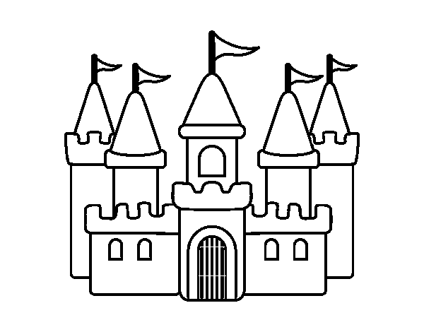 Dibuix de Castell fantàstic per Pintar on-line