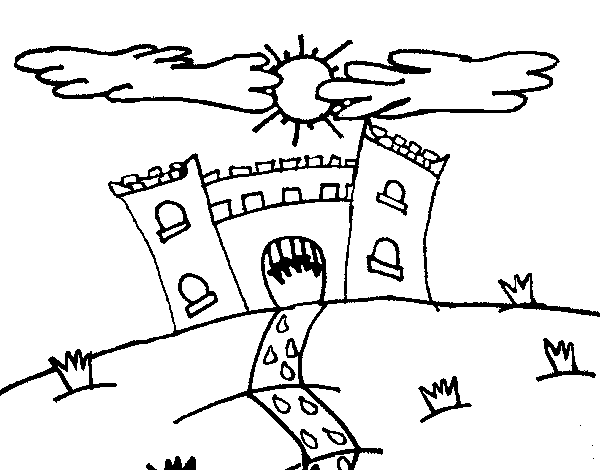 Dibuix de Castell malèfic per Pintar on-line