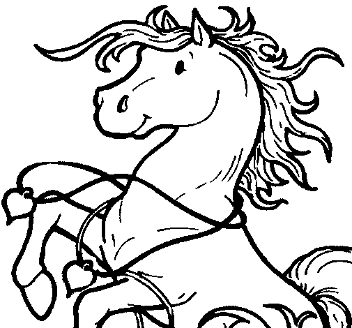 Dibuix de Cavall 2 per Pintar on-line