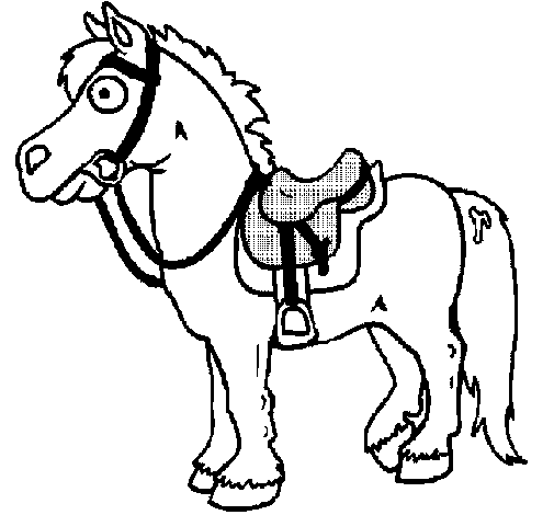 Dibuix de Cavall 3 per Pintar on-line
