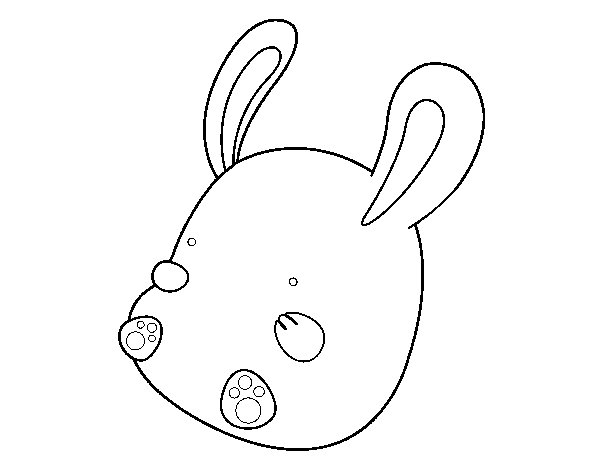 Dibuix de Conill nadó per Pintar on-line
