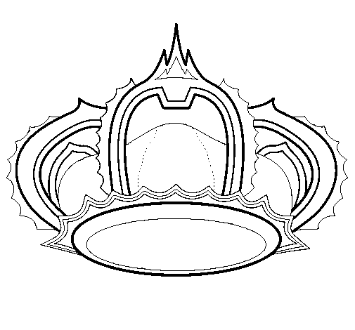 Dibuix de Corona reial per Pintar on-line