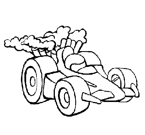 Dibuix de Cotxe de Fórmula 1 per Pintar on-line