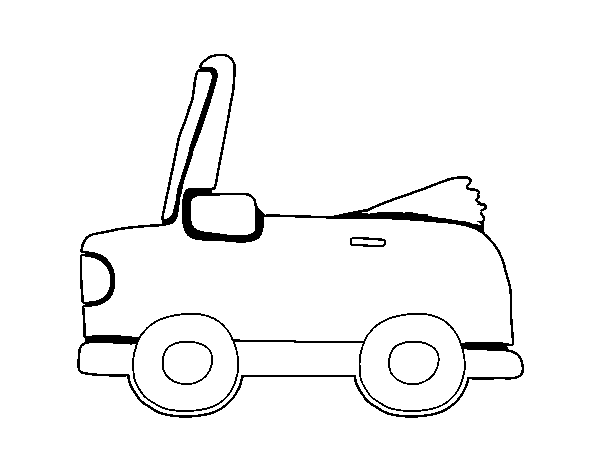 Dibuix de Cotxe descapotable per Pintar on-line