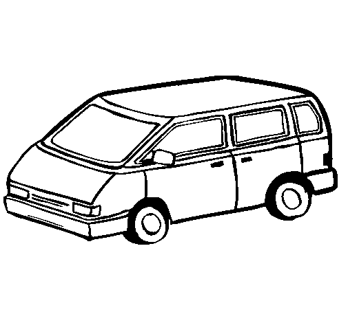 Dibuix de Cotxe familiar  per Pintar on-line