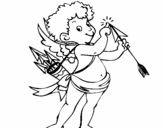 Dibuix de Cupido per pintar