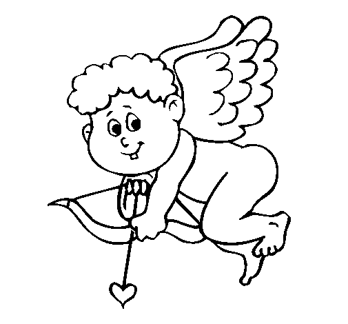 Dibuix de Cupido per Pintar on-line