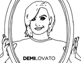 Dibuix de Demi Lovato estrella del POP per pintar