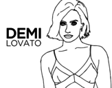 Dibuix de Demi Lovato per pintar