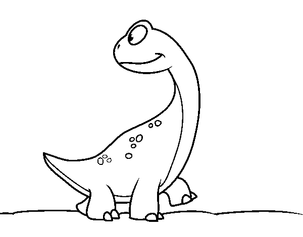 Dibuix de Dinosaure Piecito per Pintar on-line