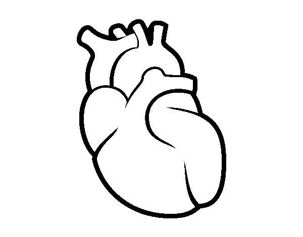 Dibuix de El cor per Pintar on-line