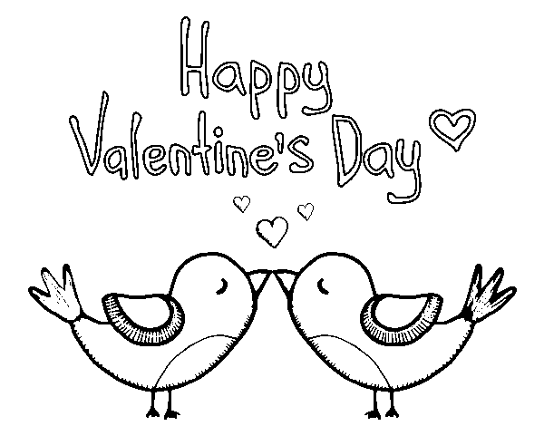 Dibuix de El dia de Sant Valentí per Pintar on-line