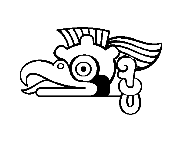 Dibuix de Els dies asteques: el voltor Cozcaquauhtli per Pintar on-line