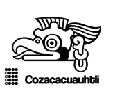 Dibuix de Els dies asteques: el voltor Cozcaquauhtli per pintar