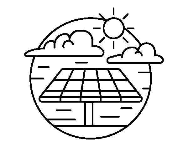 Dibuix de Energia solar per Pintar on-line
