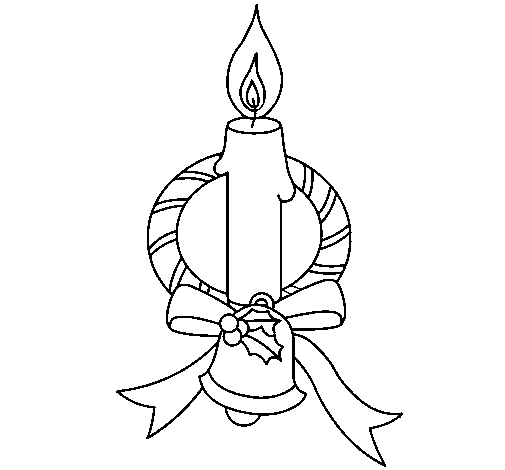 Dibuix de Espelma III per Pintar on-line