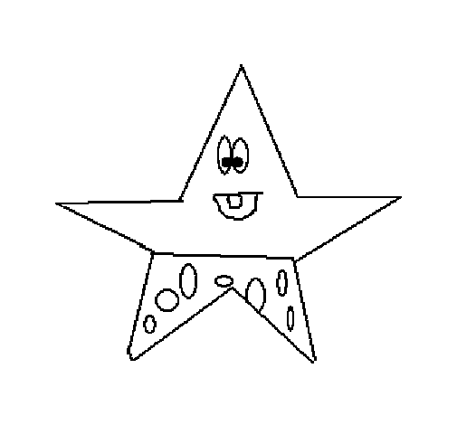 Dibuix de Estrella 3 per Pintar on-line