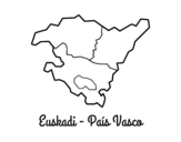 Dibuix de Euskadi - País Basc per pintar