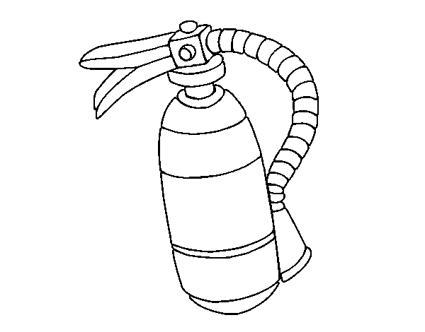 Dibuix de Extintor de foc per Pintar on-line
