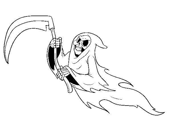 Dibuix de Fantasma de la mort per Pintar on-line