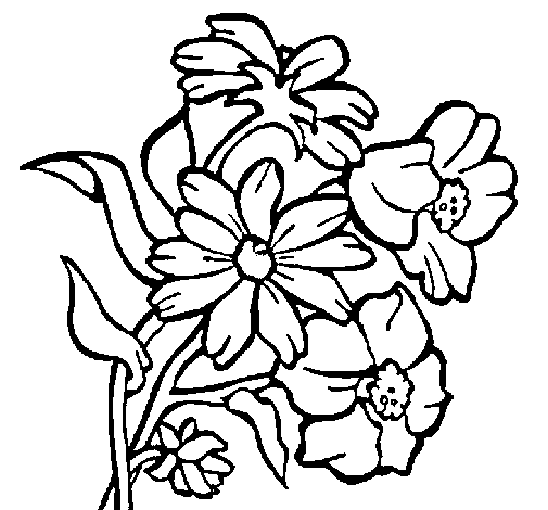 Dibuix de Flors per Pintar on-line