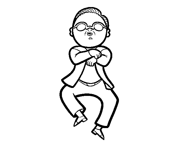 Dibuix de Gangnam Style per Pintar on-line