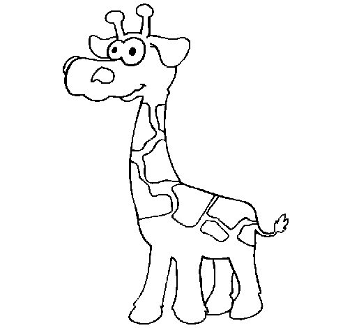 Dibuix de Girafa 3 per Pintar on-line