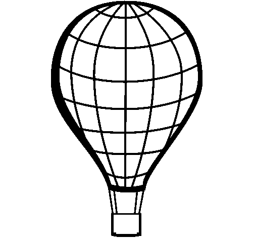 Dibuix de Globus aerostàtic per Pintar on-line